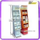 POP Floor Cardboard Display Stand With Lattice Frame for Shampoo Bottles