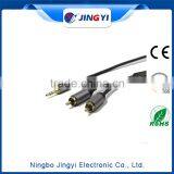 3.5mm White and Black 3 RCA Male Stereo Audio Cable thumbnail-2