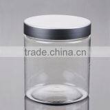 Plastic Clear Round Plastic Pet Can With Food Grade/BPA Free for Food, Cosmetics Cream