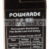 6V / 1.2 Ah Lead Acid battery