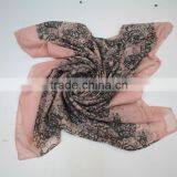 Spring Scarf Lady's 100 Polyester Scarf thumbnail-1