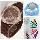 Wholesale 2016 Charm Geneva Silicone Wristband All Colors Cheap Sport Watch Silicone thumbnail-4