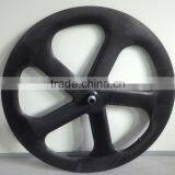 5 spoke carbon wheel for 700c road bike/track bike