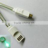 Smiley Face Micro USB Led Cable for Smart Phone