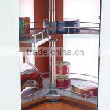 TKK Chrome Rotating Stainless Steel Tray Wire Lazy Susan Basket thumbnail-6