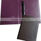 Hotel Leather Room Service Folder Cover With Ring Bound