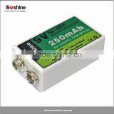 New 9V Ni-MH Rechargeable Battery 250mAh Ni-MH Battery Pack 9v Rechargeable Battery thumbnail-4
