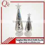 Handmade Lampworking Hot Sell Glass Christmas Tree With Different Size