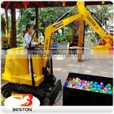 Beston Most Attractive Amusement Children Playground Mini Electric Kids Excavator for Sale Quality Choice thumbnail-3