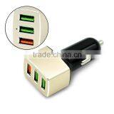 Three Ports USB Plug Car Charger Output 2.1A. 1.5A, 1.0A for Ipad, Iphone, Mobile thumbnail-3