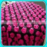 FUSHIA FANCY WEDDING TABLE CLOTHS ON MESH thumbnail-1