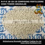 NPK Compound Fertilizer 16-16-16, 18-18-18, 20-20-0 Granular with various colors