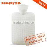BS Standard PVC Hot-water Bottle 2000ml Houndstooth Big White High Quality