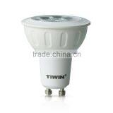TIWIN 2015 New Design Warm White 300K Cool White 6000K 220V 230V 240V 36 Degree 420lm 5W COB SPOT LIGHT Led Gu10 Bulb thumbnail-2