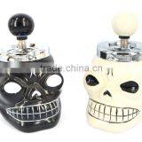 Spinning Ashtray Skull Style Novelty Gift Ceramic Material Cigarette Office Bin