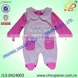 2014 New Style 100%cotton Embroidery Baby Girl Creepers thumbnail-1