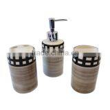 Glaze Ceramic 3pcs Bathroom Set, Bathroom Accessories thumbnail-3