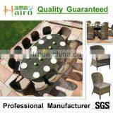 Resin Wicker 8 Seater Rattan Table for Restaurant thumbnail-2