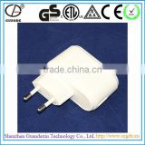 12W RoHS, CCC, TUV, CE, CB, GS, SAA, FCC and ETL Approved Power AC Adaptor