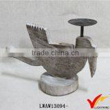 Unique Handcraft Country Rustic Shabby French Wood Candle Holder thumbnail-1