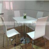 Artificial Stone Dinning Table Marble Top Dining Table Designs in India,Acrylic Soid Surface Restaurant thumbnail-5