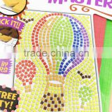DIY toy peel and stick by numbers kids mosaic art kit