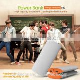 New fashion 2016 Abrasion Resistance Portable Power Bank 20000mah with dual usb output
