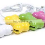 Mini USB 2.0 High Speed 4-Port 4 Port USB HUB Sharing Switch For Laptop PC Notebook Computer Wholesale thumbnail-3