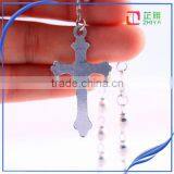 Round Silver Bead Catholic Rosary thumbnail-6