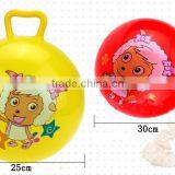 25cm Size Inflatable Pvc Bouncing Hopper Ball for Kids,ball With Handle thumbnail-5
