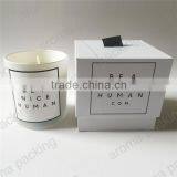Customized Scented Soy Wax Candle in Glass Jar and Luxury Candle Box