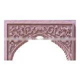 Stone Carving Arch Marble Stone Arch Door Frame for Doorway Stone Marble Arch Door Frame for Door Surround Front Entry Cast thumbnail-1