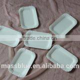 White Square Paper Plate With Environmentally Friendly Materials