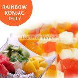 Rainbow Konjac Jelly for Bubble Tea