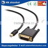 2016 dp Cable 1080P/ 1920x1200 Apple DVI Extend Second Monitor Cable Thunderbolt 2 Port Compatible Mini Displayport to Dvi Cable