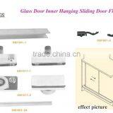 Internal Hinging Wardrobe Sliding Closet Glass Door Roller Fittings System