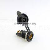 12V Auto Socket With Hexagonal Nut And Waterproof Merit Cover thumbnail-3