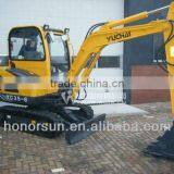 3.5 Ton Hydraulic Mini Rubber Track Crawler Excavator thumbnail-1