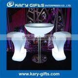 2016 Rechargeable Outside LED High Top Round Cocktail Bar Table Set thumbnail-3