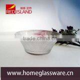 Wholesale 2016 Hotsale Salad Glass Bowl, Hight White Matrix Type Glass Bowl thumbnail-1