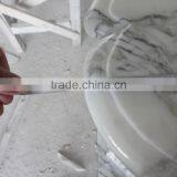 Arabescato Europe Style White Marble Gas Fireplace or Electric Fireplace thumbnail-5