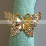 Diamante Butterfly Zinc Alloy Napkin Ring thumbnail-1