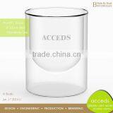 2014 Novelty OEM/ODM Round Replacement Clear Glass Tealight Holder thumbnail-6