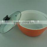 Color Glazed Ceramic Soup Tureen With Glass Lid in Stock, Grade AB thumbnail-3