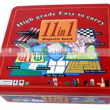11 in 1 Mini Game travel Set Foldable Magnetic Board Pocket Magnet board game