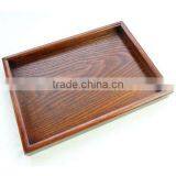 Wooden Tea Tray ,retro Large Solid Wood Dinnerware Rectangular Tray thumbnail-2
