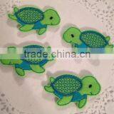 Hot Sell Adorable Green Felt Mini Applique Sea Turtles Applique Made in China thumbnail-1