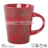 12oz Metal Glaze Ceramic Coffee Mugs thumbnail-4