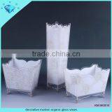 Clear Acrylic Square Vase for Decoration thumbnail-3