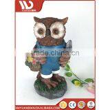 Made In China Art Work Owl Resin Craft Outdoor Light Solar Lighting thumbnail-4